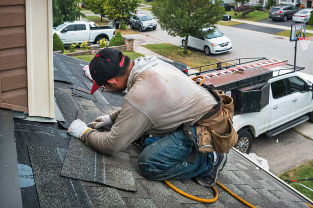 Professional Roof Replacement technician working in Etlan, VA